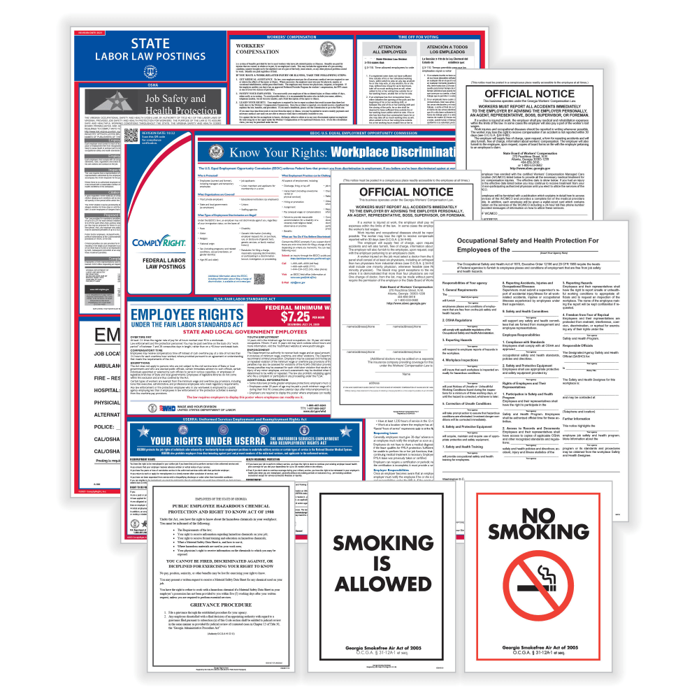 ComplyRight™ Public Sector Federal And State Poster Set,