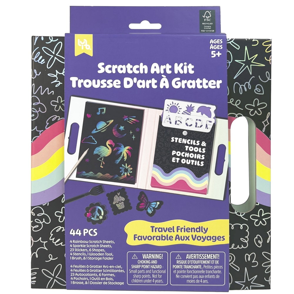 Little Yellow Bicycle® All-in-One Scratch Art Kit