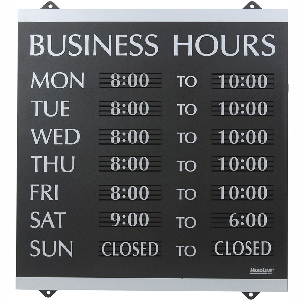 U.S. Stamp & Sign Century Series "Business Hours"