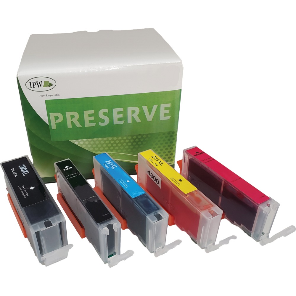 IPW Preserve Remanufactured Black; Photo Black; Cyan; Magenta;