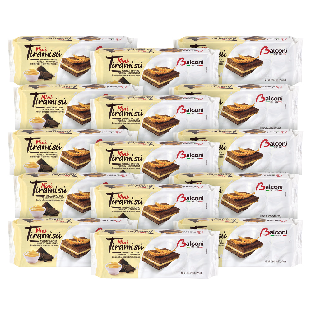 Balconi Mini Tiramisu, 1.0 Oz, 10 Tiramisu Per