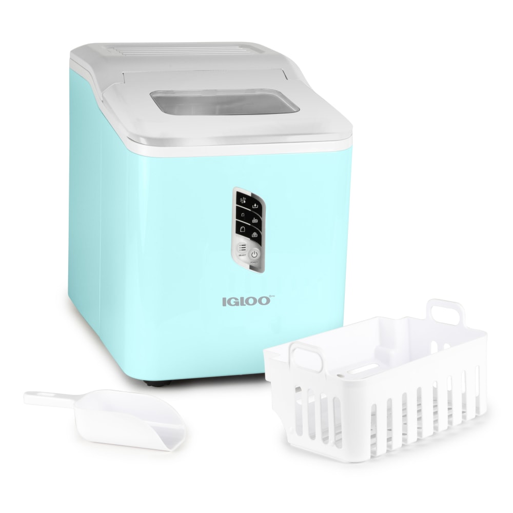 Igloo Automatic Self-Cleaning 26 Lb Ice Maker, Aqua,