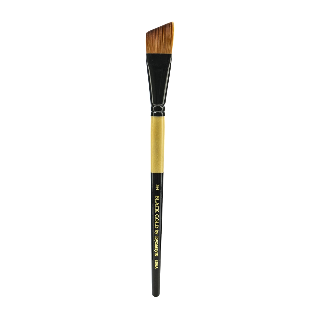 Dynasty Short-Handled Paint Brush, 3/4", Angular Bristle,