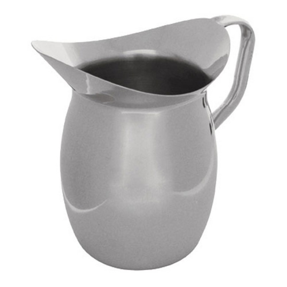 Tablecraft Stainless Steel Bell Water Pitcher, 3 Qt,