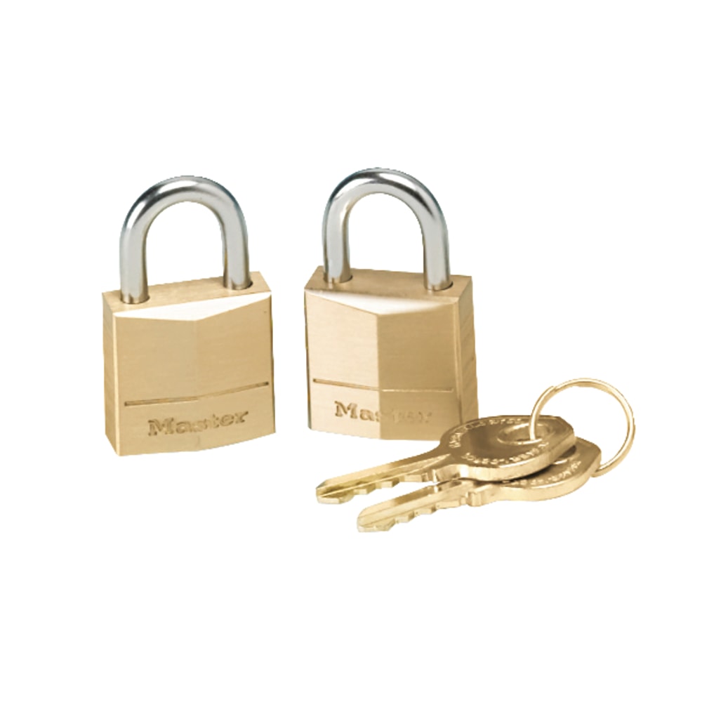 Master Lock Three-Pin Brass Tumbler Locks - 0.16"