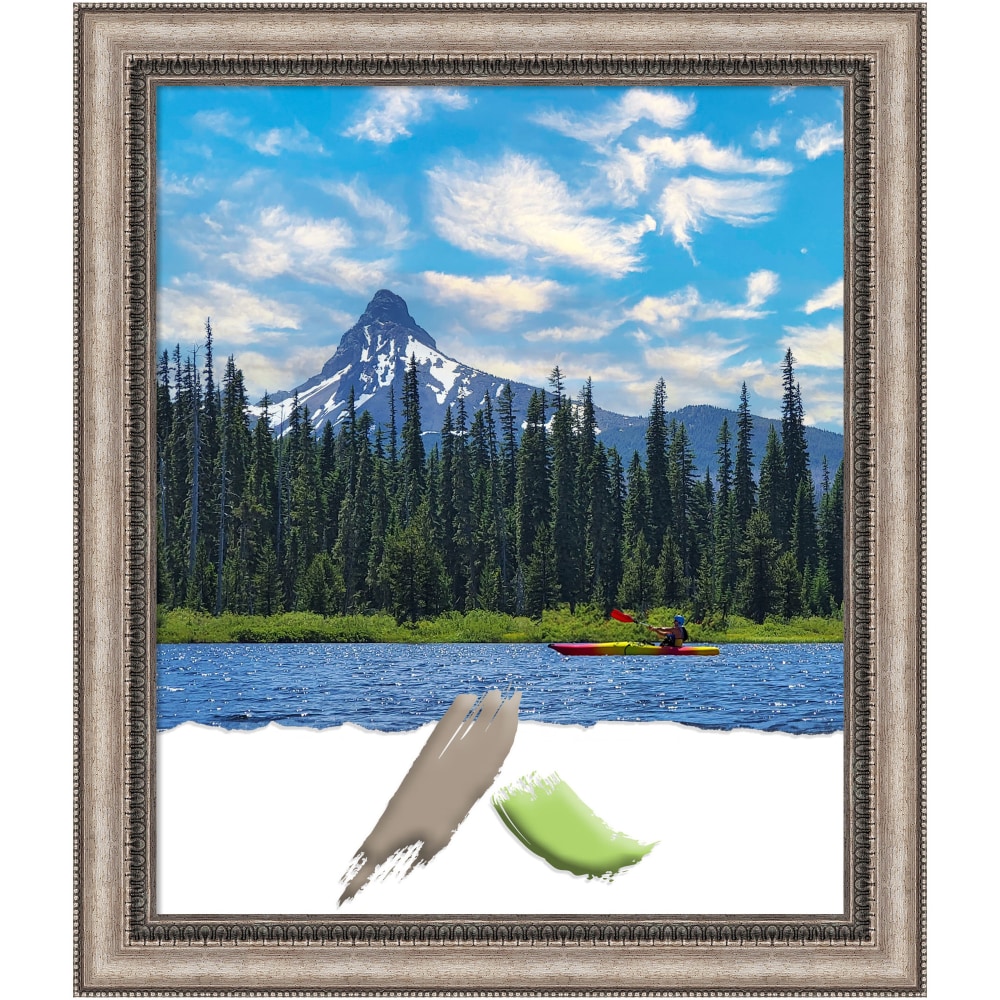 Amanti Art Lyla Ornate Silver Picture Frame, 24"