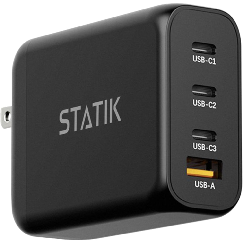 Statik 100W GaN Power Adapter, Black, PUP-0295