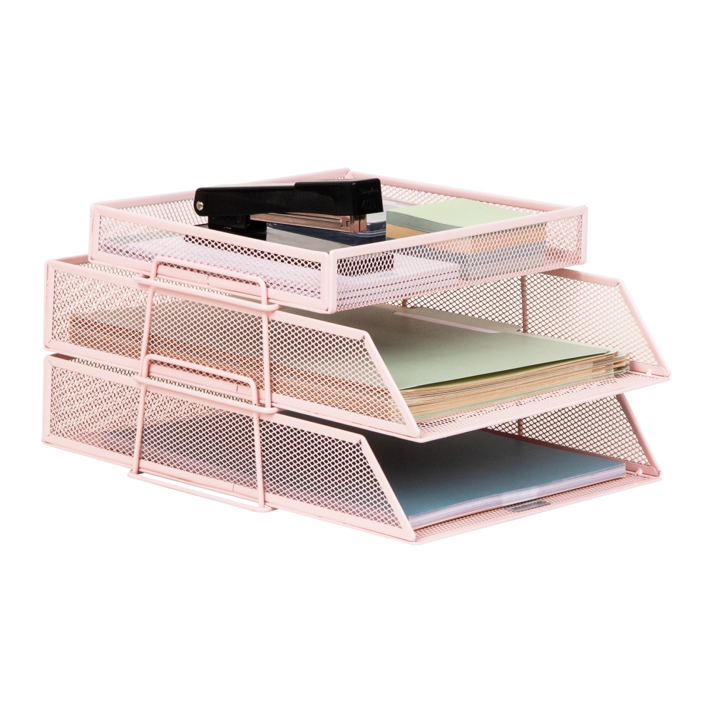 Mind Reader 2-Tier Paper Tray With Top Supply