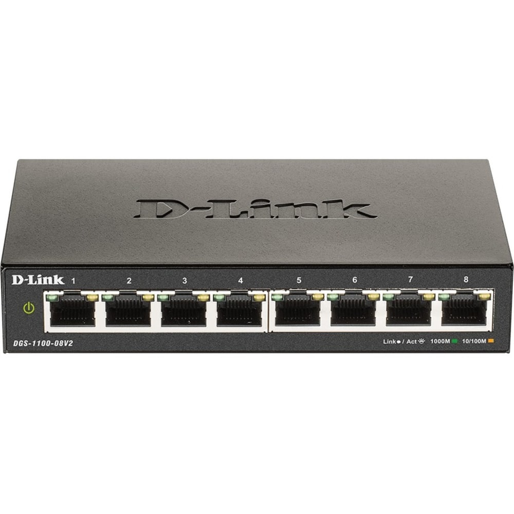 D-Link DGS-1100-08V2 Ethernet Switch - 8 Ports -