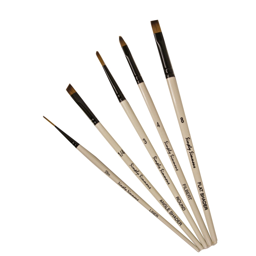 Robert Simmons Simply Simmons Value Paint Brush Set,