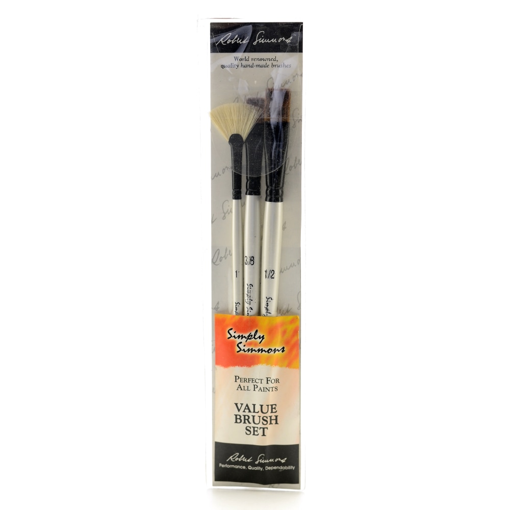 Robert Simmons Simply Simmons Value Paint Brush Set,