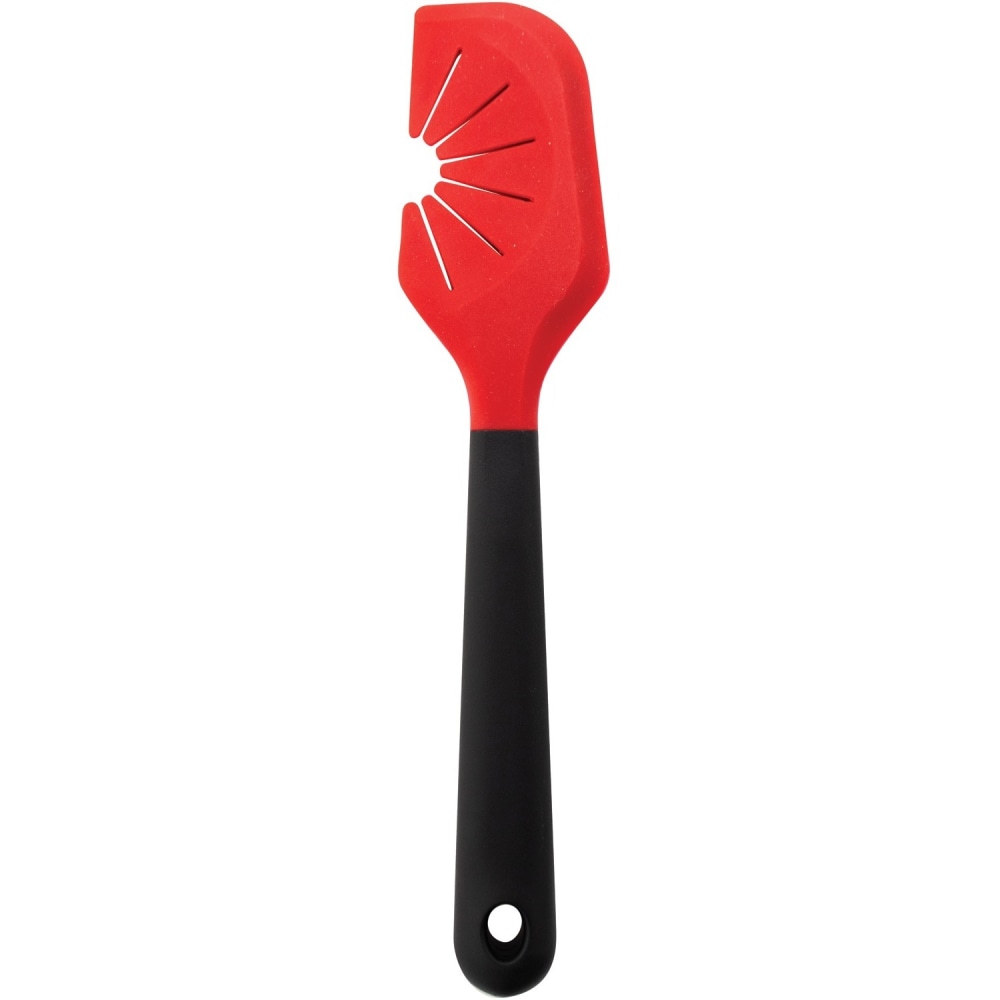 Starfrit® Silicone Spatula with Whisk Cleaner, Black/Red