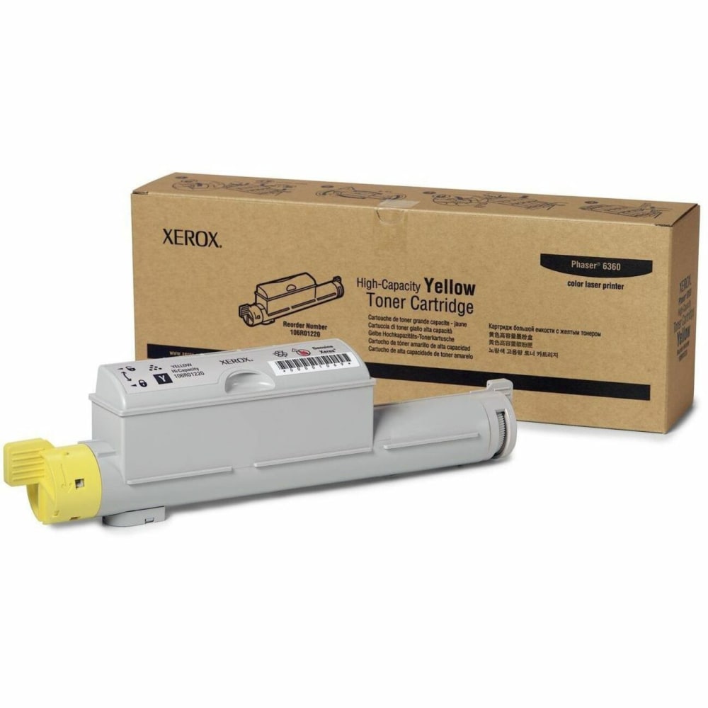 Xerox® 6360 Yellow High Yield Toner Cartridge, 106R01216