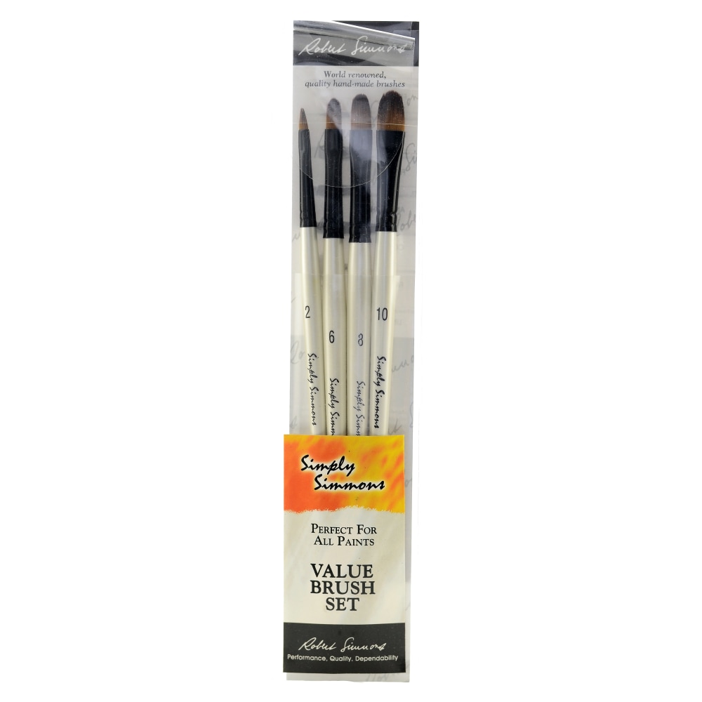 Robert Simmons Simply Simmons Value Paint Brush Set,