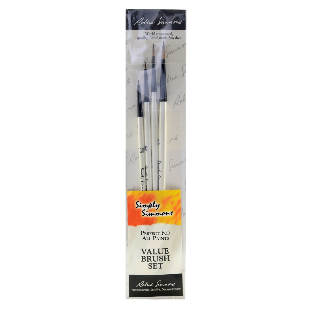 Robert Simmons Simply Simmons Value Paint Brush Set,