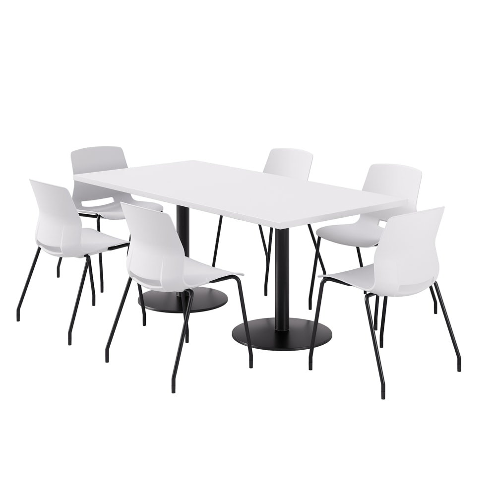 KFI Studios Proof Rectangle Pedestal Table With Imme