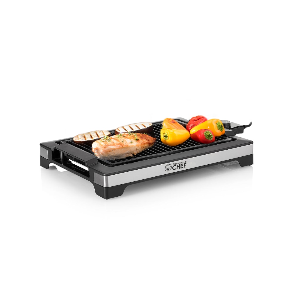 Commercial Chef Indoor Electric Grill, 3”H x 17-1/2”W