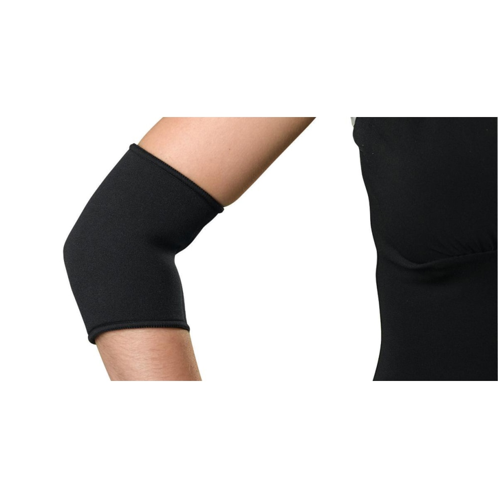 Medline Neoprene Slip-On Elbow Support, Large, Black