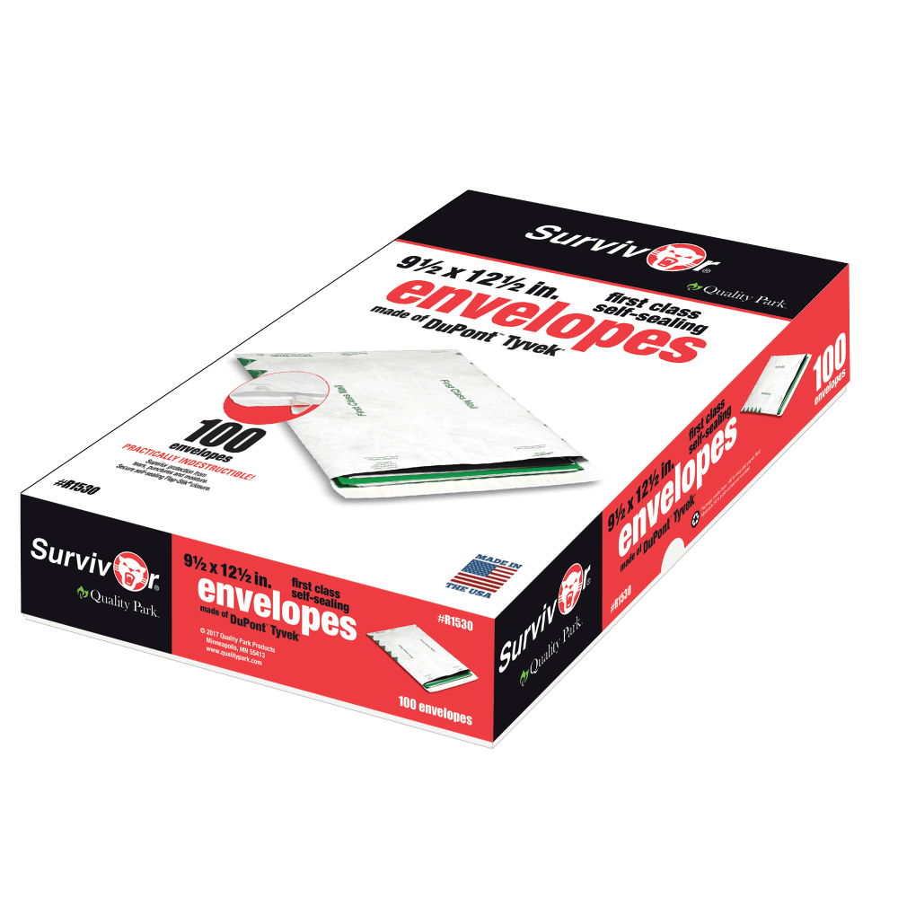 Quality Park® Tyvek® Envelopes, 9 1/2" x 12