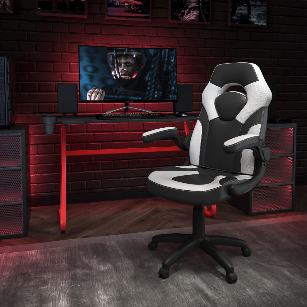Flash Furniture Gaming Desk And Racing Chair Set