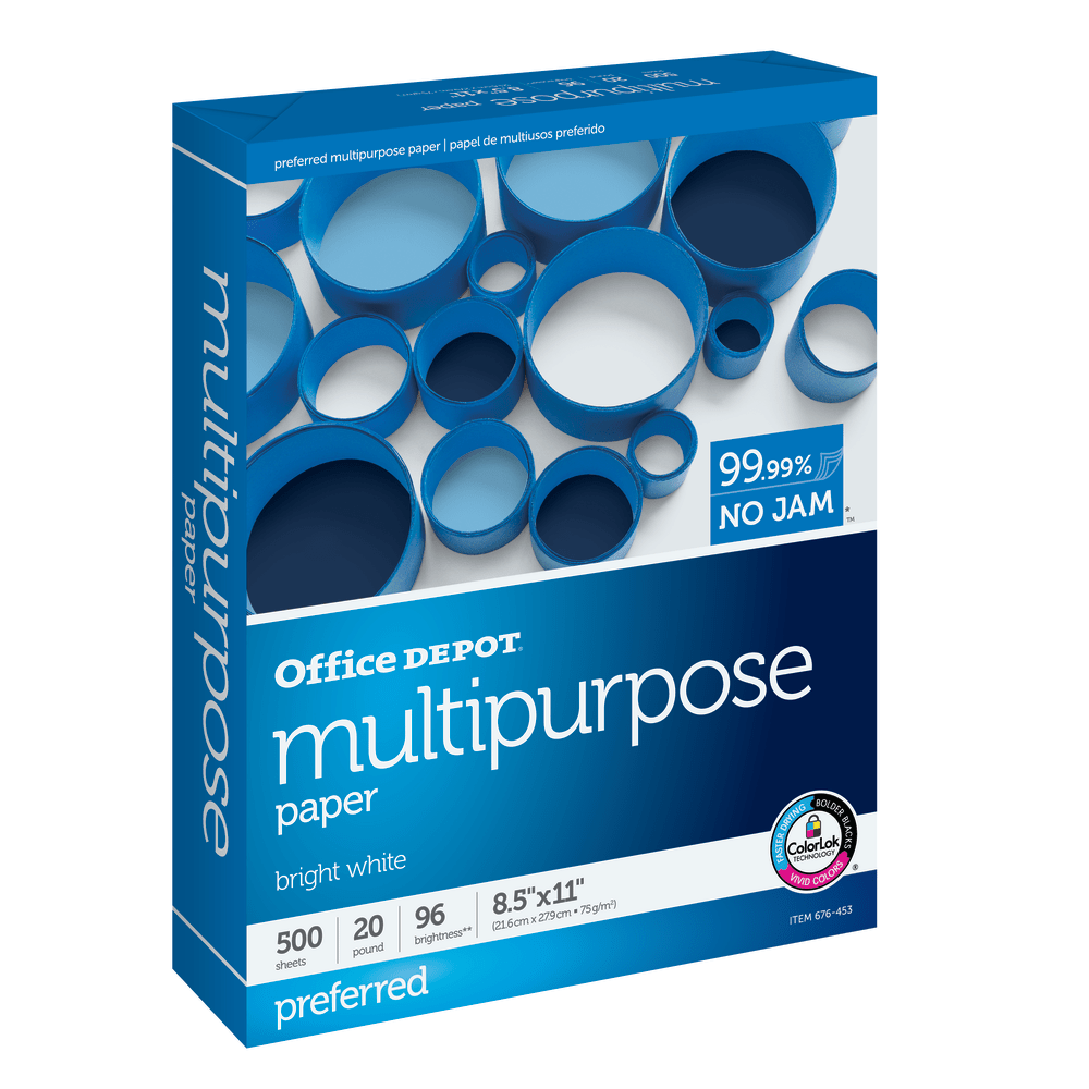 Office Depot® Multi-Use Printer & Copy Paper, 1
