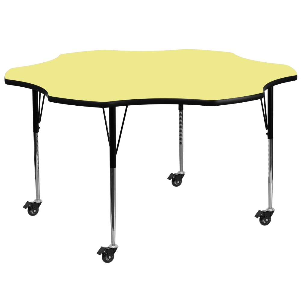 Flash Furniture Mobile Height Adjustable Thermal Laminate Flower