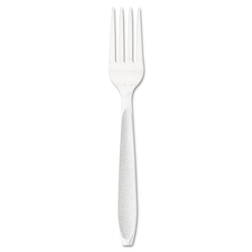 Dart® Impress™ Heavyweight Full-Length Polystyrene Forks, White,