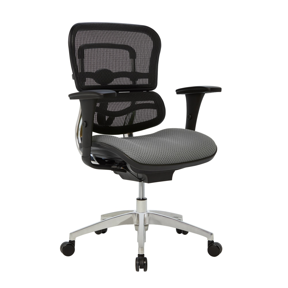 WorkPro® 12000 Series Ergonomic Mesh/Premium Fabric Mid-Back