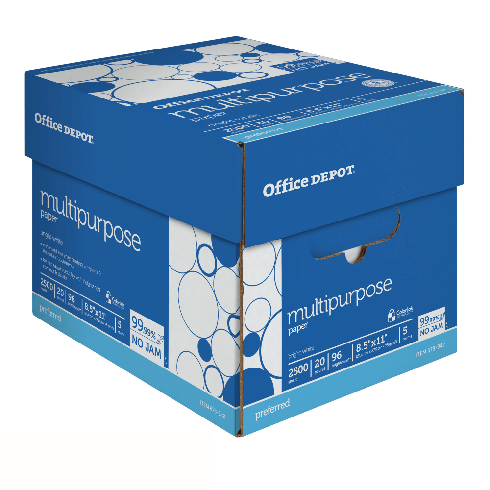 Office Depot® Multi-Use Printer & Copy Paper, 5