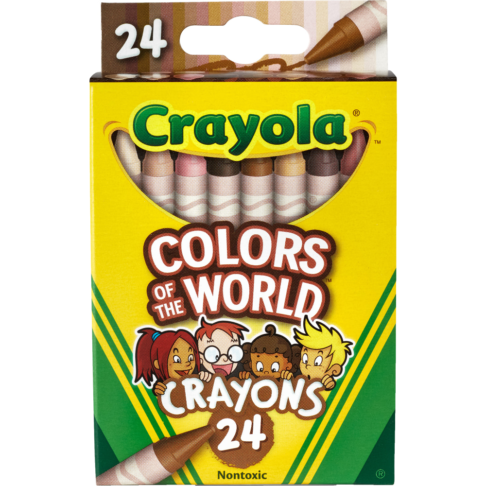 Crayola® Colors Of The World Crayons, Assorted Colors,