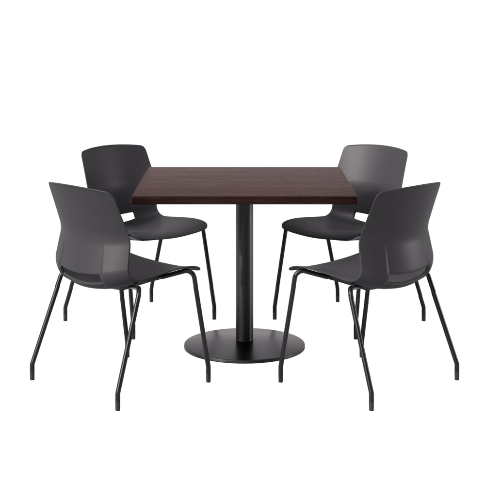 KFI Studios Proof Cafe Pedestal Table With Imme