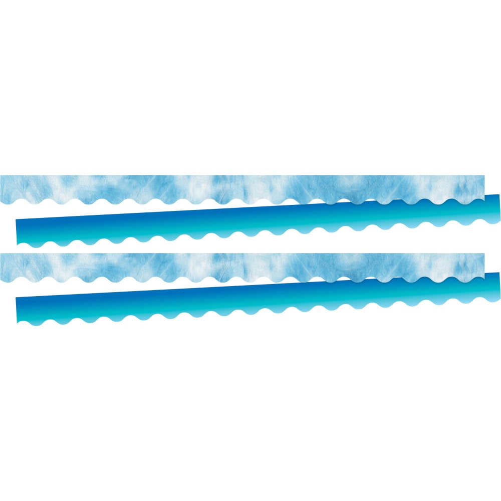 Barker Creek Double-Sided Scalloped-Edge Border Strips, Blue