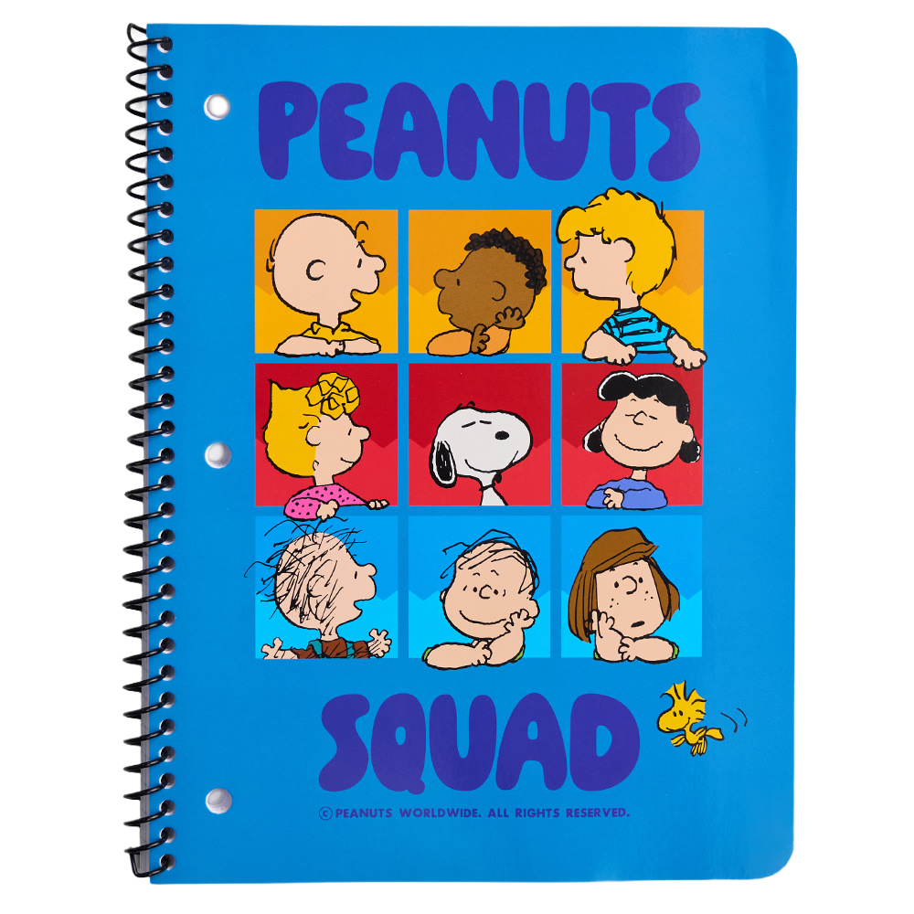Peanuts Licensed Single Subject Wide Ruled Notebook, 8.5"