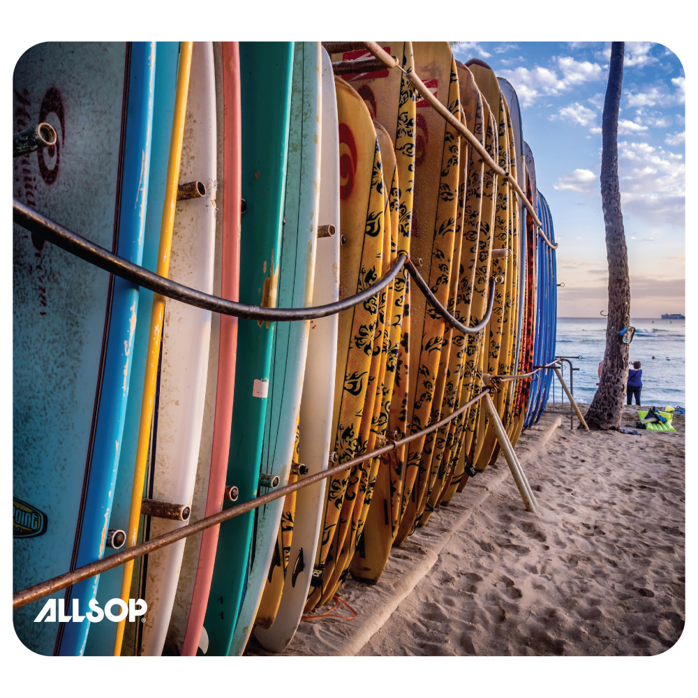 Allsop® Naturesmart Mouse Pad, 8" x 8-3/4", Surfboards
