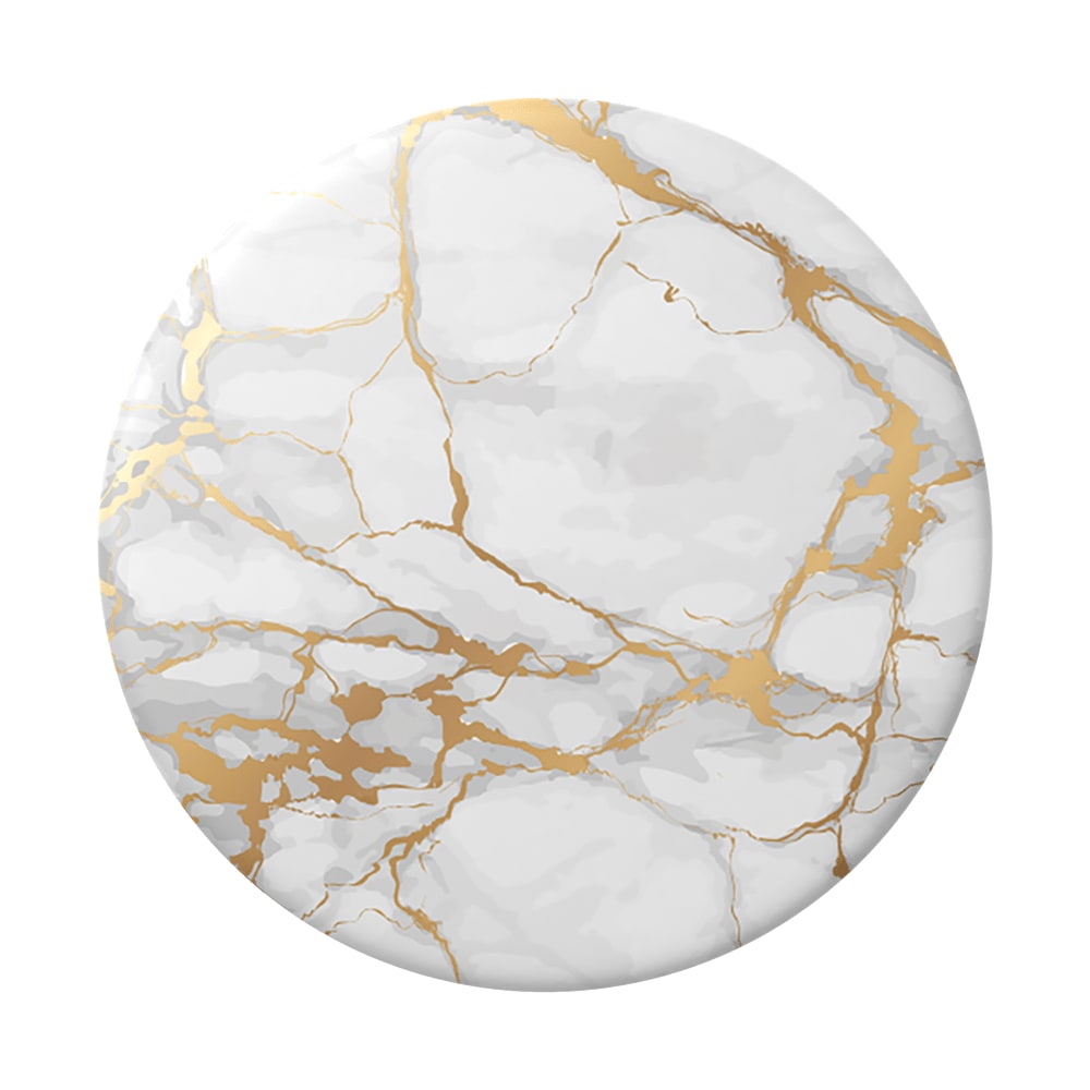 PopSocket PopGrip Smartphone Mirror, Gold Marble