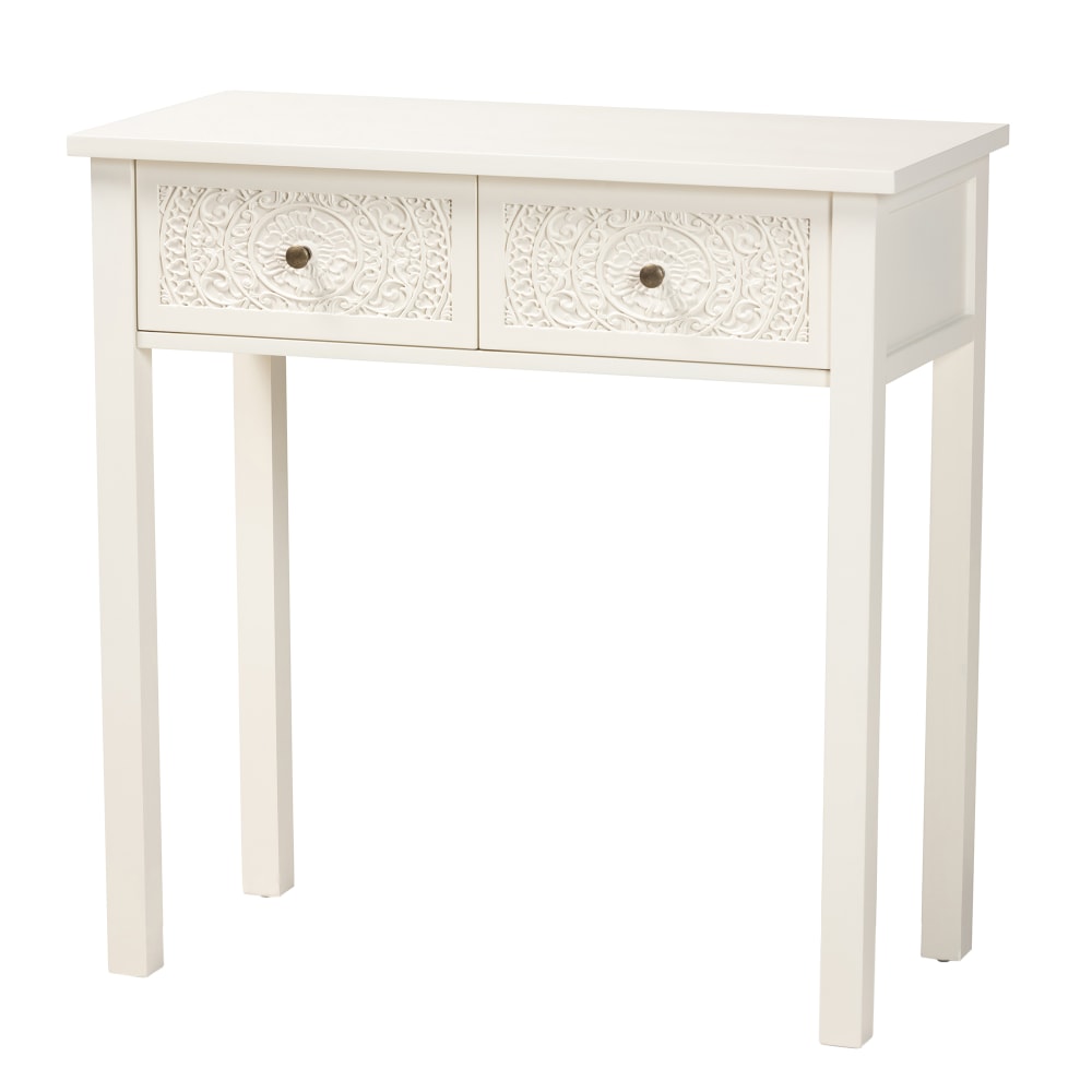 Baxton Studio Lambert 2-Drawer Console Table, 31-15/16”H x