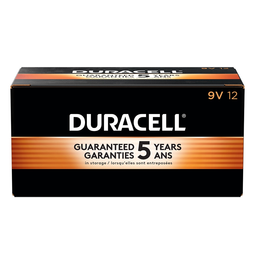 Duracell® Coppertop 9V Alkaline Batteries, Box of 12,