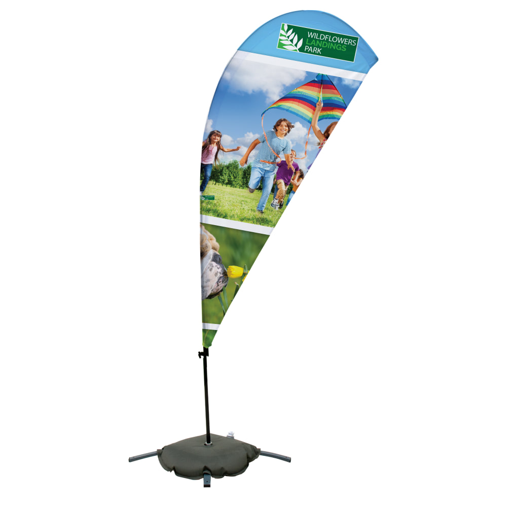 Custom Full-Color 10' Teardrop Sail Sign Flag With