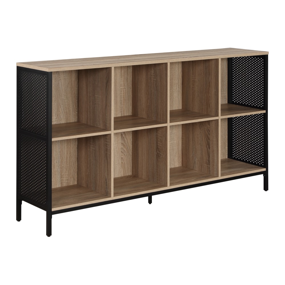 Office Star Ace 34”H 8-Cube Storage Bookcase, River
