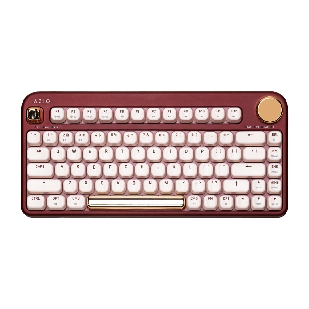 AZIO IZO Wireless Mechanical Keyboard, Baroque Rose,