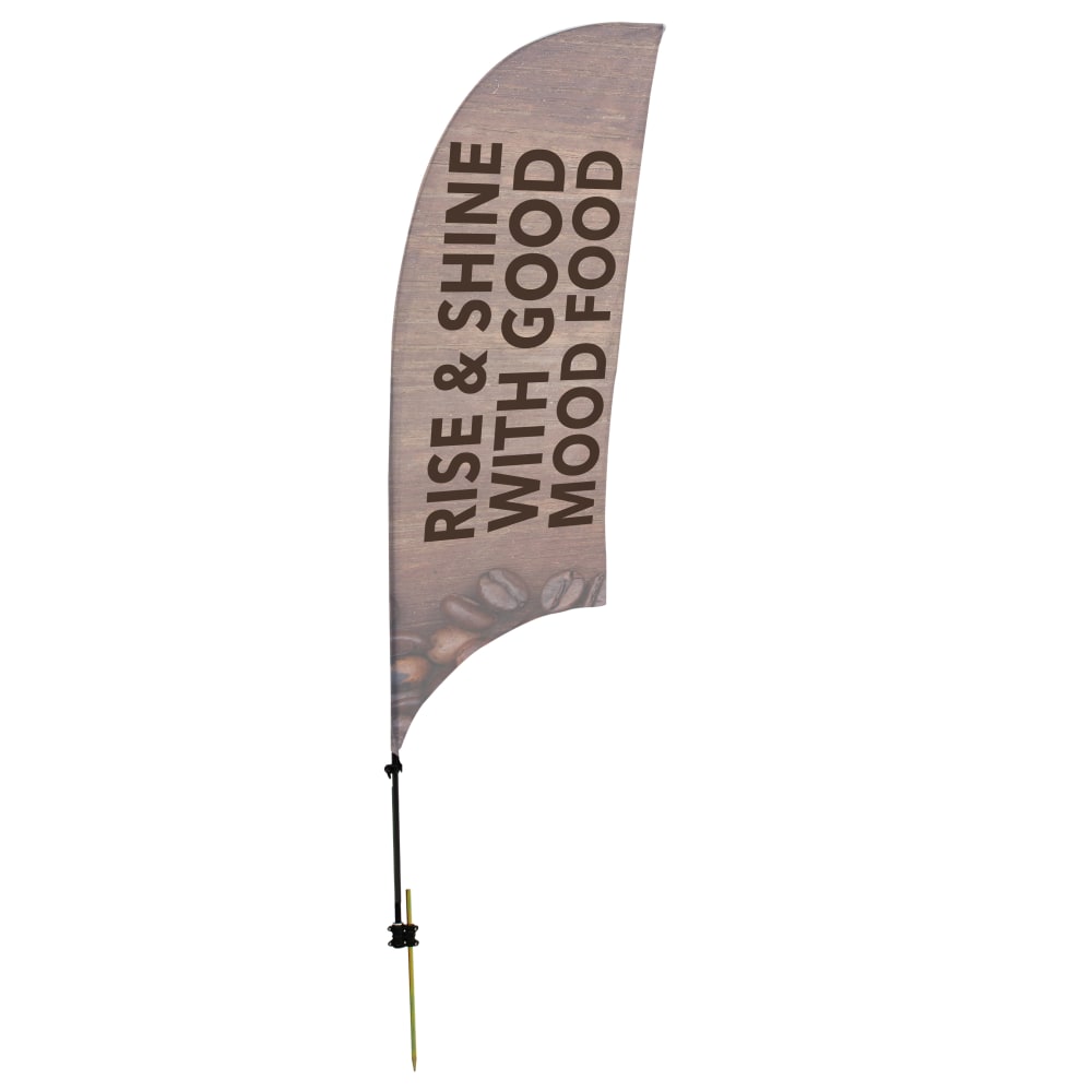 Custom Full-Color 11.5&#x27; Razor Sail Sign Flag With