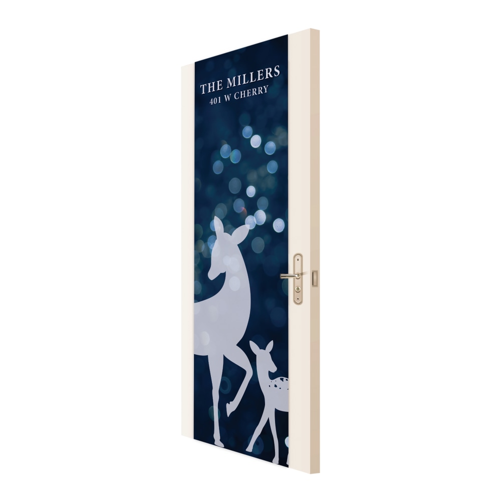 Custom Full-Color Dye Sublimated Fabric Stretch Door Wrap,