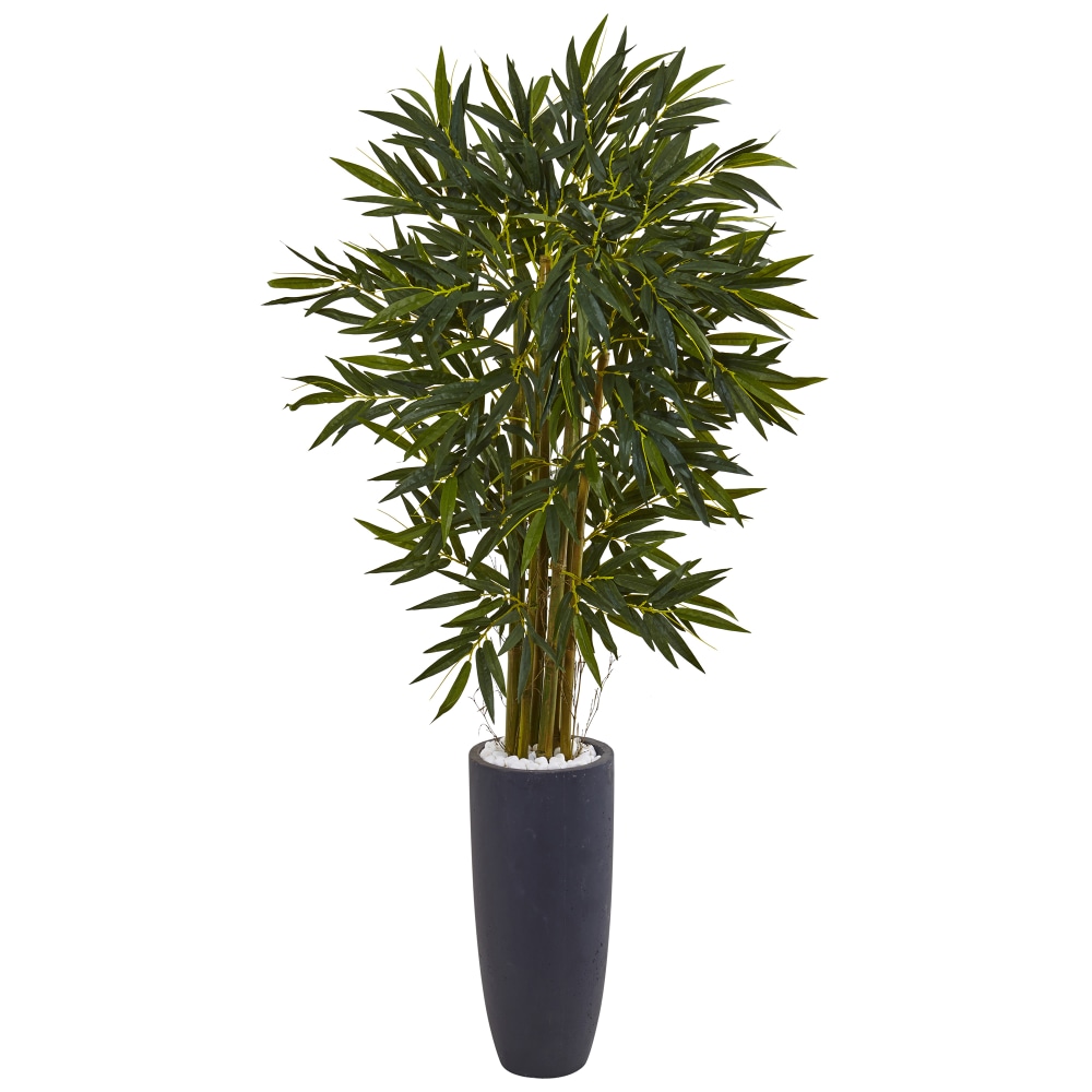 Nearly Natural 6-1/2&#x27;H Bamboo Tree With Cylinder Planter,