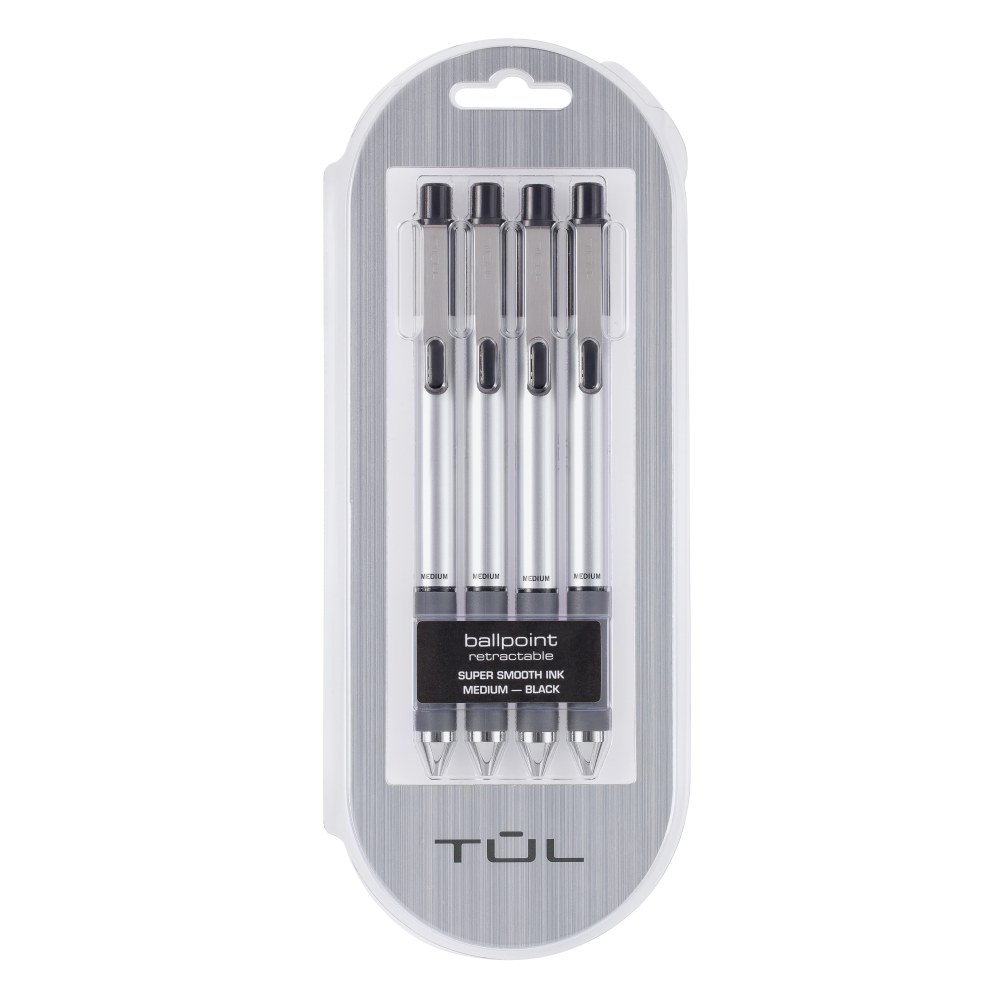 TUL® BP Series Retractable Ballpoint Pens, Medium Point,