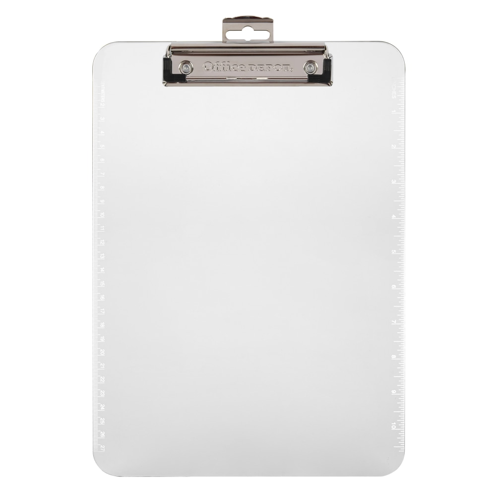 Office Depot® Brand Plastic Clipboard, 9" x 12-1/2",