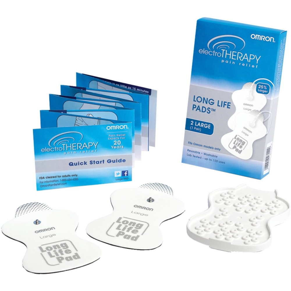 Omron ElectroTHERAPY TENS Long Life Pads, Large, PMLLPAD-L,