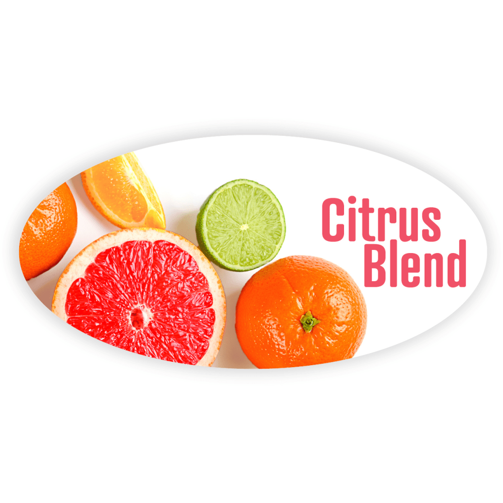 Custom Full-Color Printed Labels And Stickers, Oval, 2”