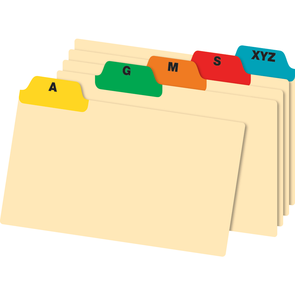 Office Depot® Brand A-Z Poly Index Card Guide