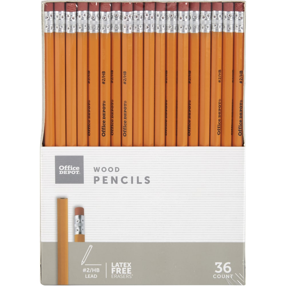 Office Depot® Brand Wood Pencils, Unsharpened, #2 Medium