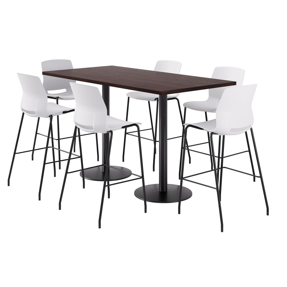 KFI Studios Proof Bistro Rectangle Pedestal Table With
